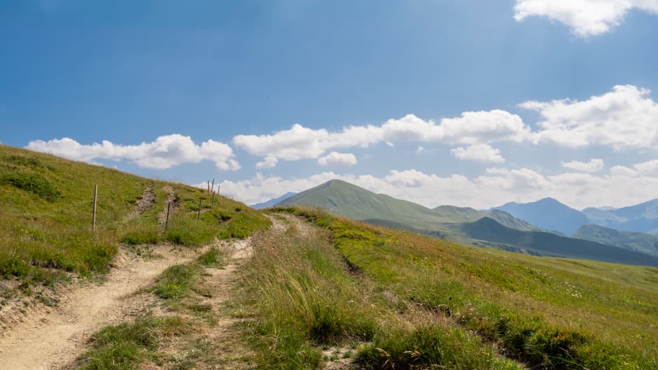 Sendero de montaña en los Alpes, en la sala de chat de Senderismo