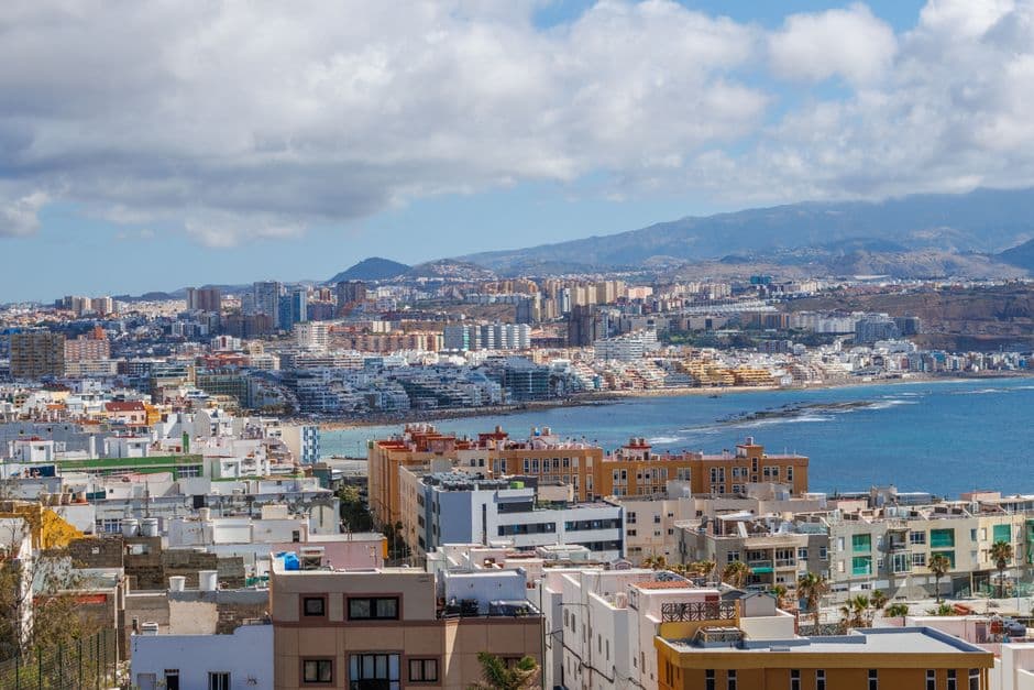 Vista de Las Palmas de Gran Canaria, España