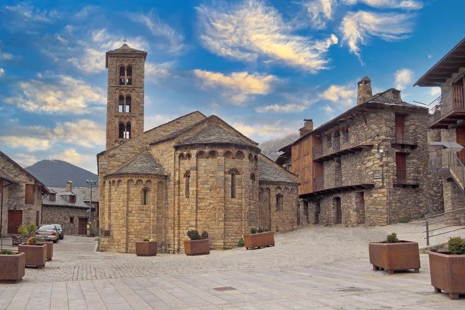 Vista de Santa Maria de Palautordera, España