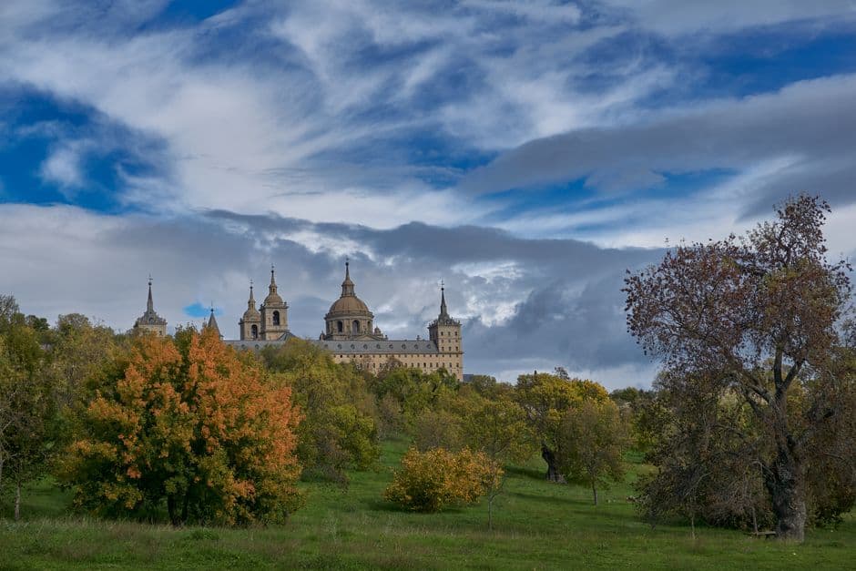 Vista de San Lorenzo de El Escorial, España
