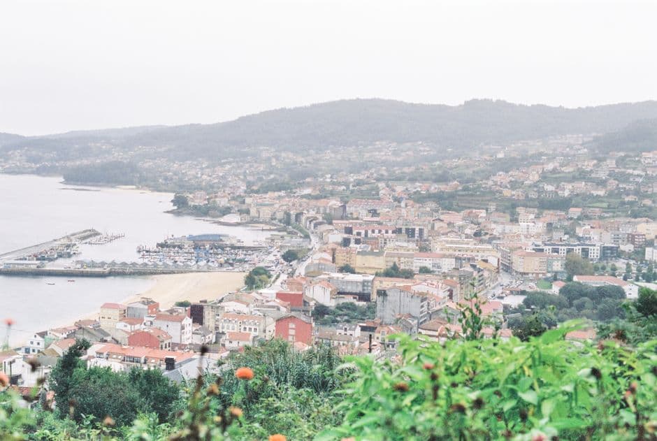 Vista de Baiona, España
