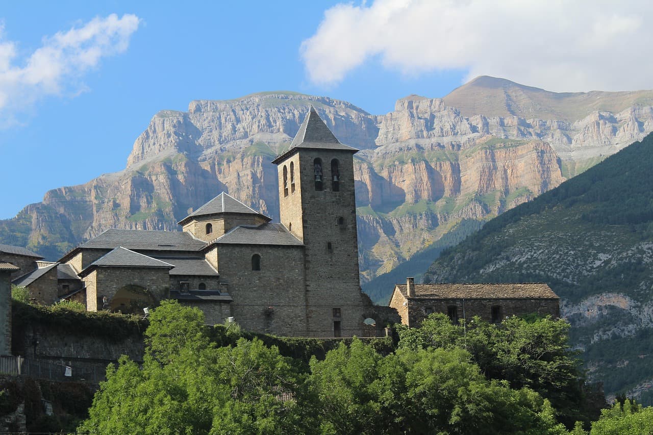Vista de Sabiñánigo, España