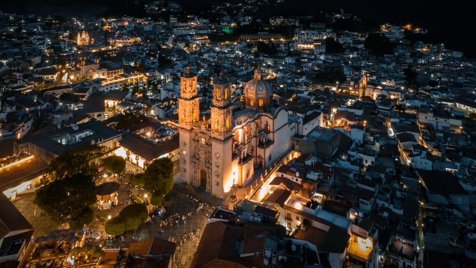 Vista de Taxco de Alarcón, México