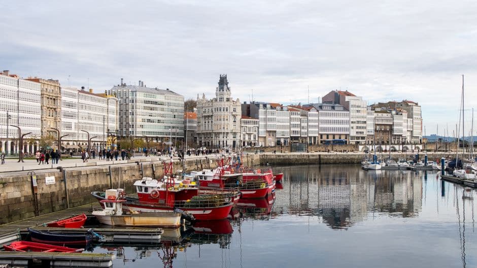 Vista de A Coruña, España