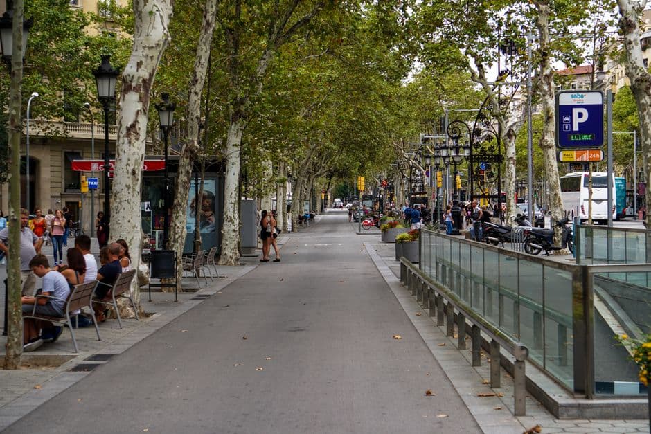 Vista de La Rambla, España