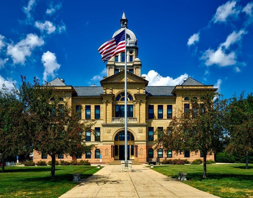 Vista de Iowa, Estados Unidos