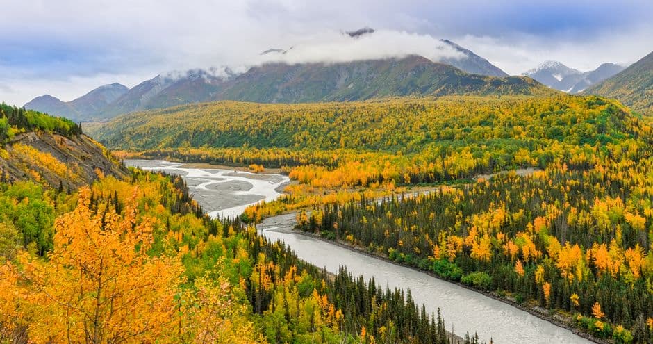 Vista de Alaska, Estados Unidos