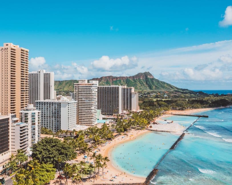 Vista de Hawái, Estados Unidos