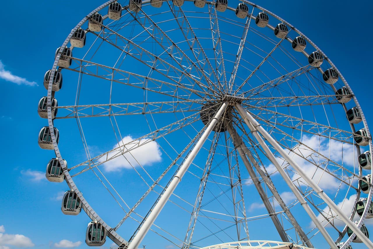 Rueda de feria en un parque de atracciones, en el chat de La Perla