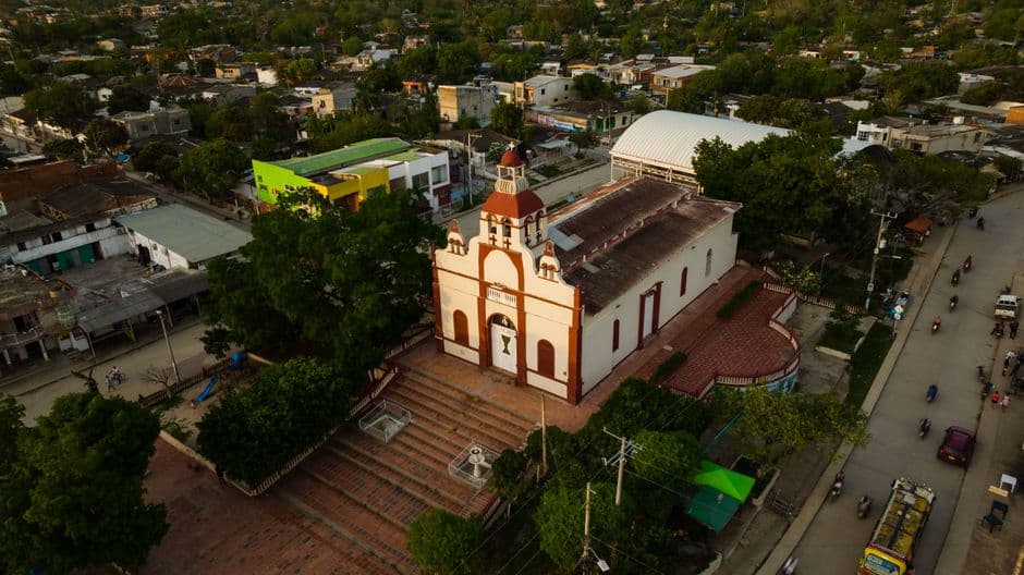Vista de Santa María Tonameca, México