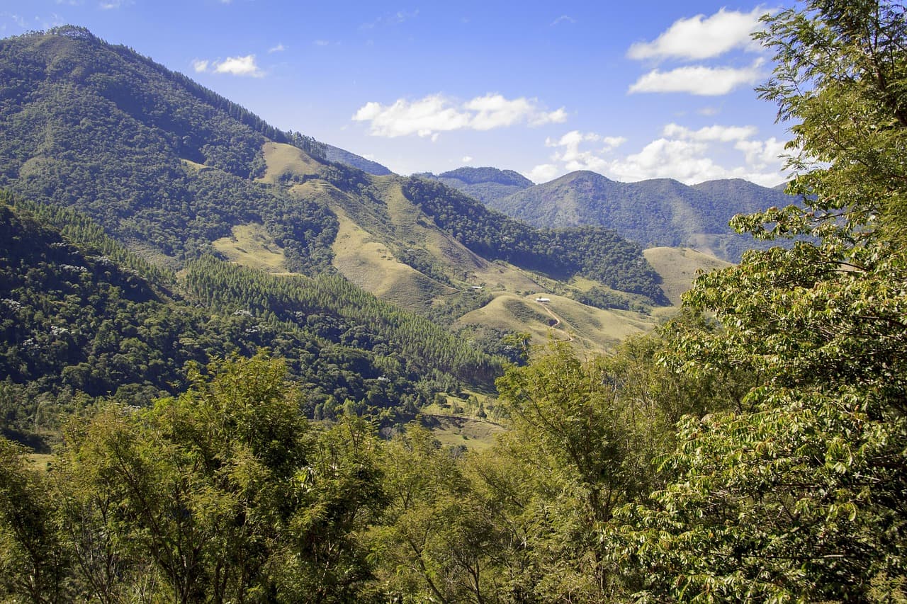 Paisaje natural de montañas y vegetación, en el chat de Serra
