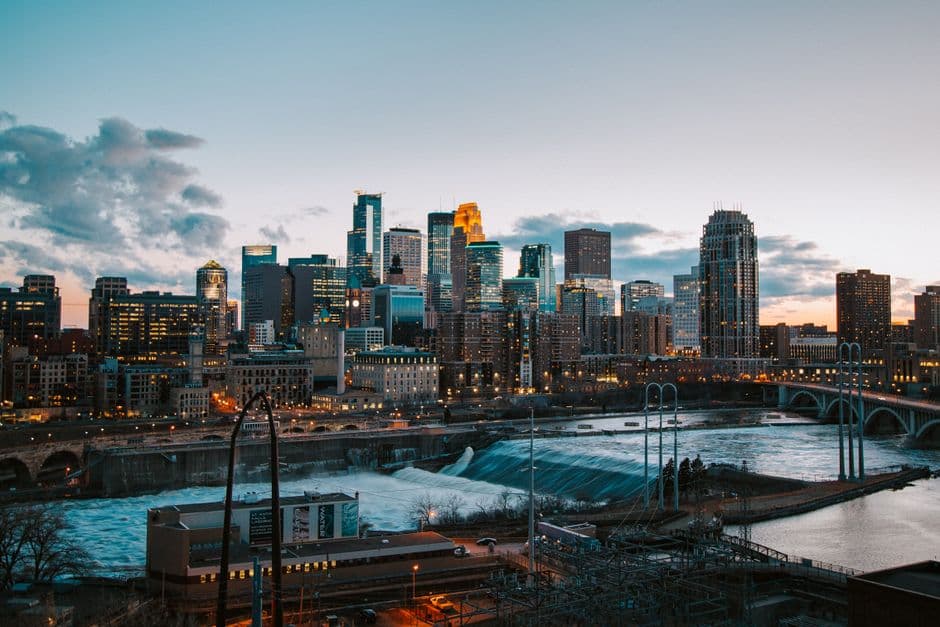 Vista de Minneapolis, Estados Unidos