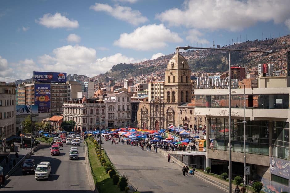 Vista de Departamento de La Paz, Bolivia