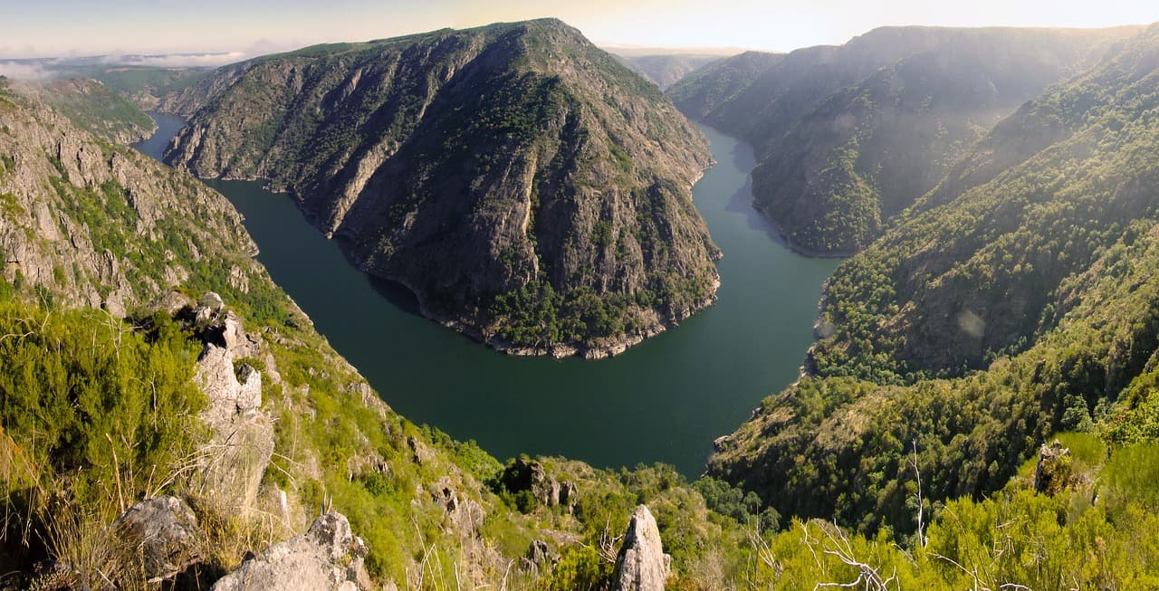 Vista de Allariz, España