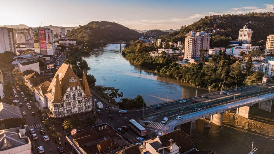 Vista de Blumenau, Brasil
