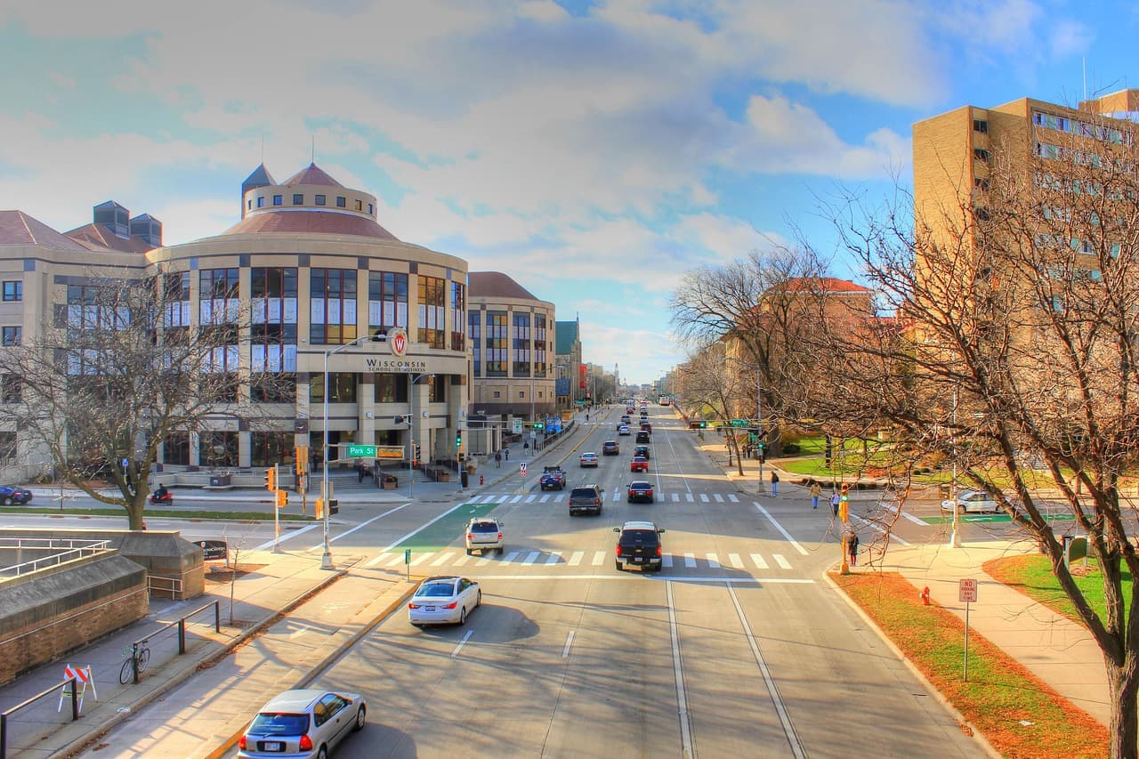 Vista de Madison, Estados Unidos