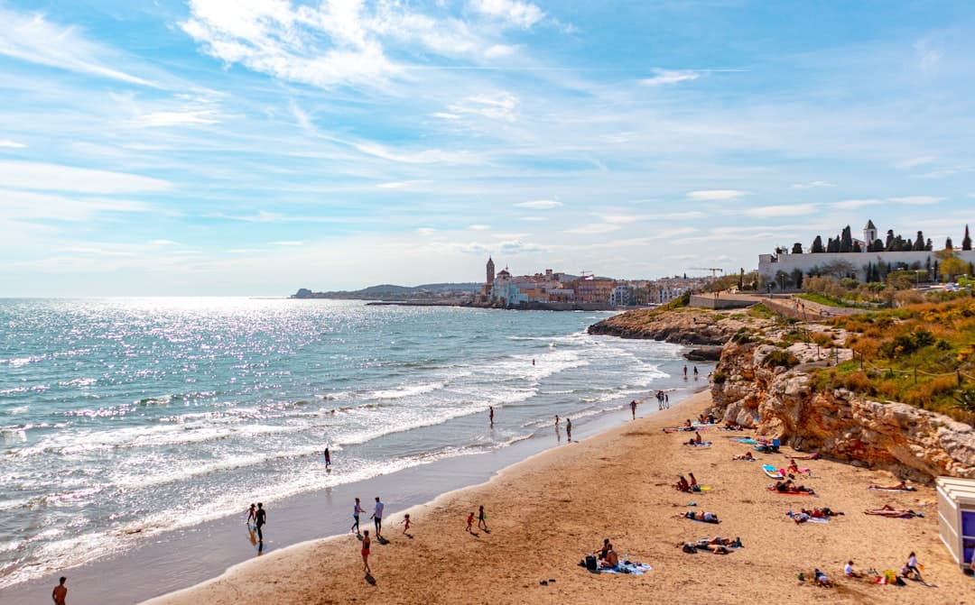 Vista de Sant Pol de Mar, España