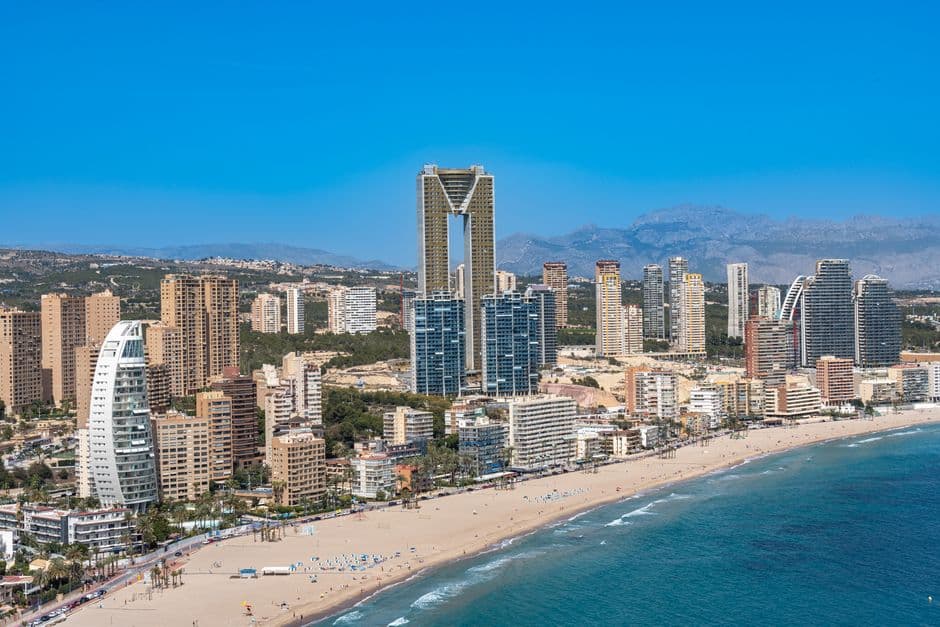 Vista de la ciudad de Benidorm, en la sala de chat de Comunidad Valenciana