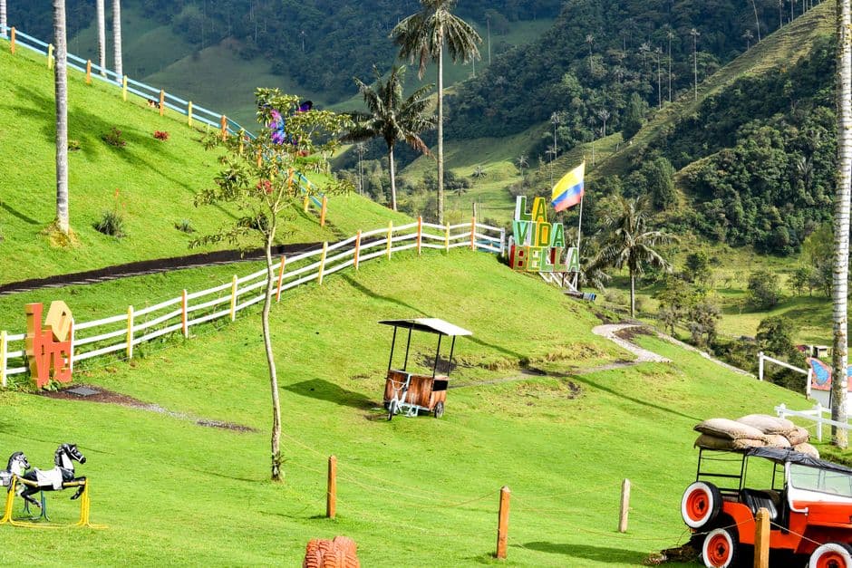 Zona de juegos infantiles en un prado, en el chat de Valle de La Pascua