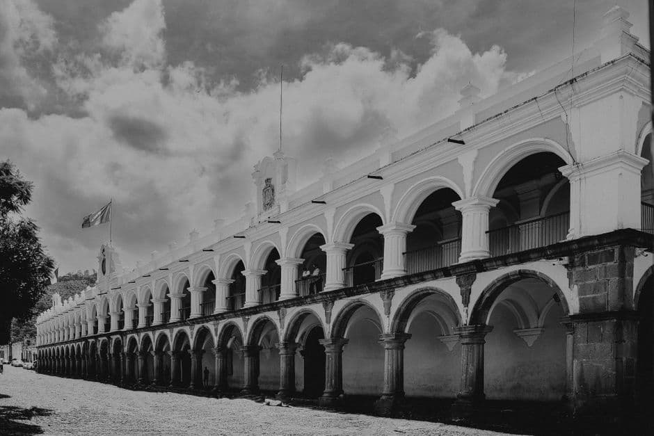 Palacio colonial histórico, en el chat de Tecpán Guatemala