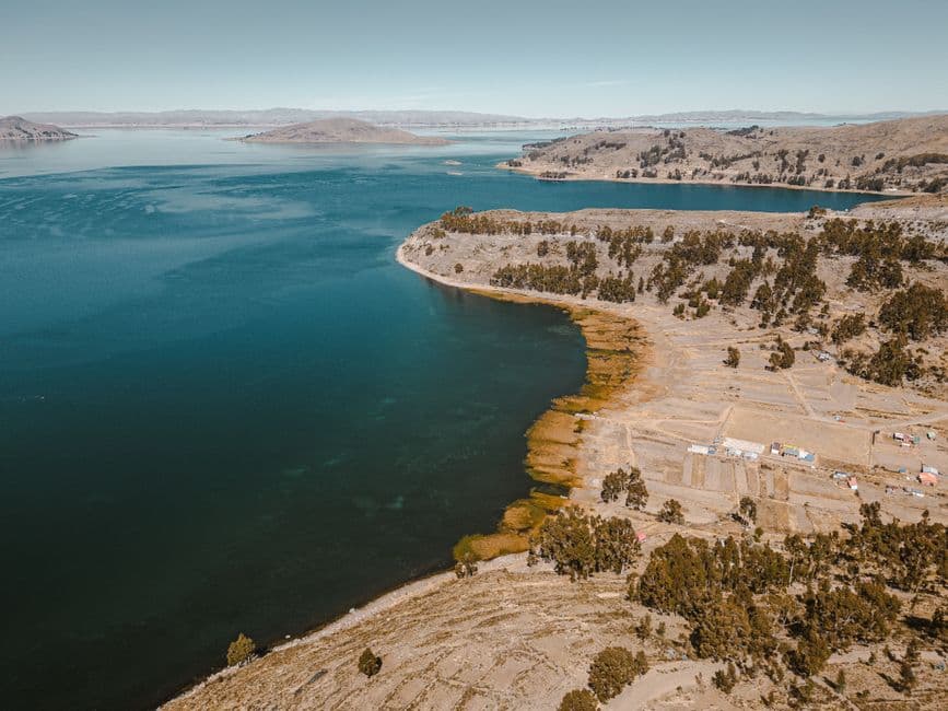 Vista de un lago, en el chat de San Joaquín