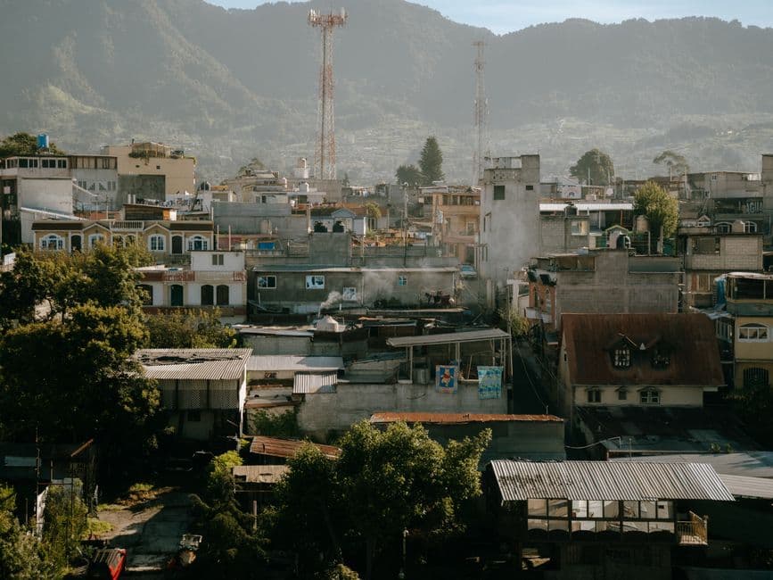 Paisaje natural en San Pedro, Guatemala, en la sala de chat de San Juan Sacatepéquez