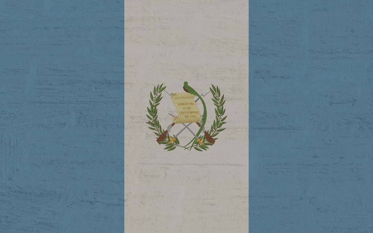 Bandera de Guatemala desplegada, en el chat de Nueva Concepción
