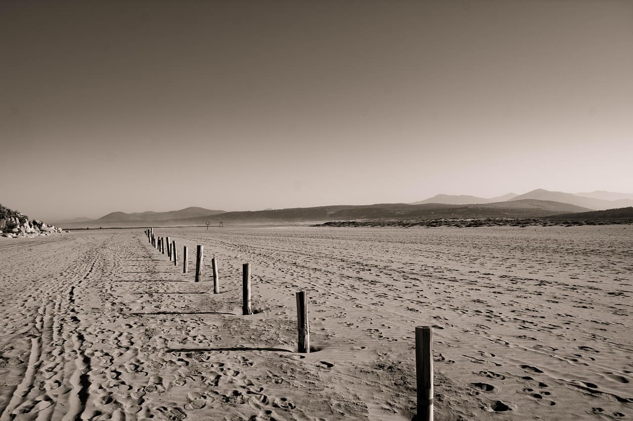 Playa de arena en la costa chilena, en el chat de Padre Las Casas