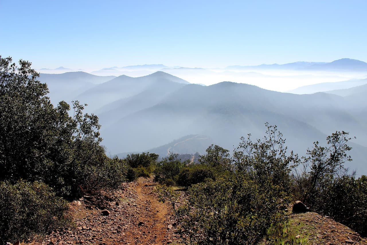 Colina entre la niebla, en el chat de Talagante