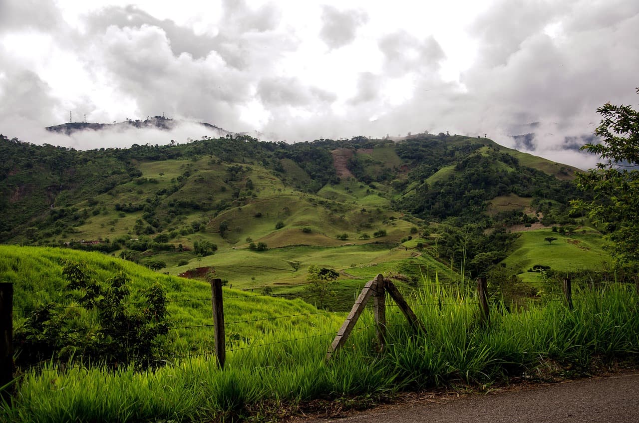 Montañas de la zona cafetera de Colombia, en el chat de Carepa