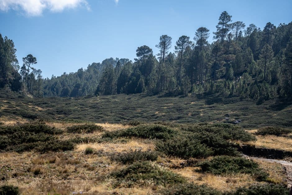 Paisaje de Guatemala, en el chat de Colotenango