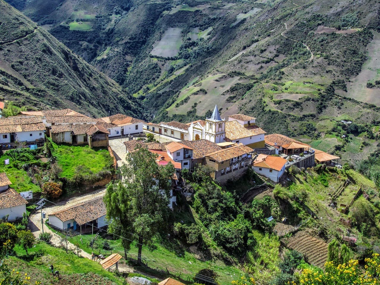 Casas de un pueblo de Venezuela, en el chat de Córdoba