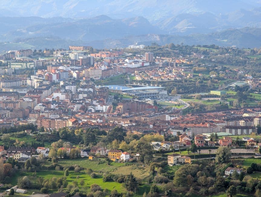 Vista de Oviedo, España