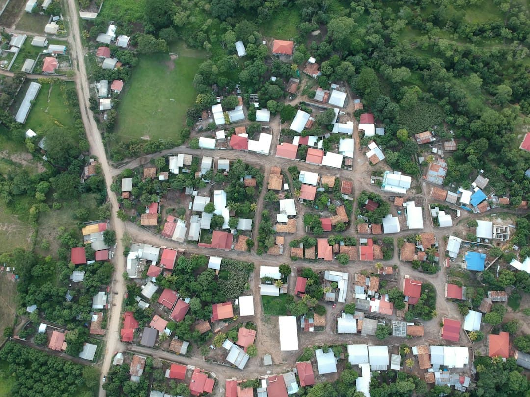 Vista aérea del terreno, en el chat de Sabá