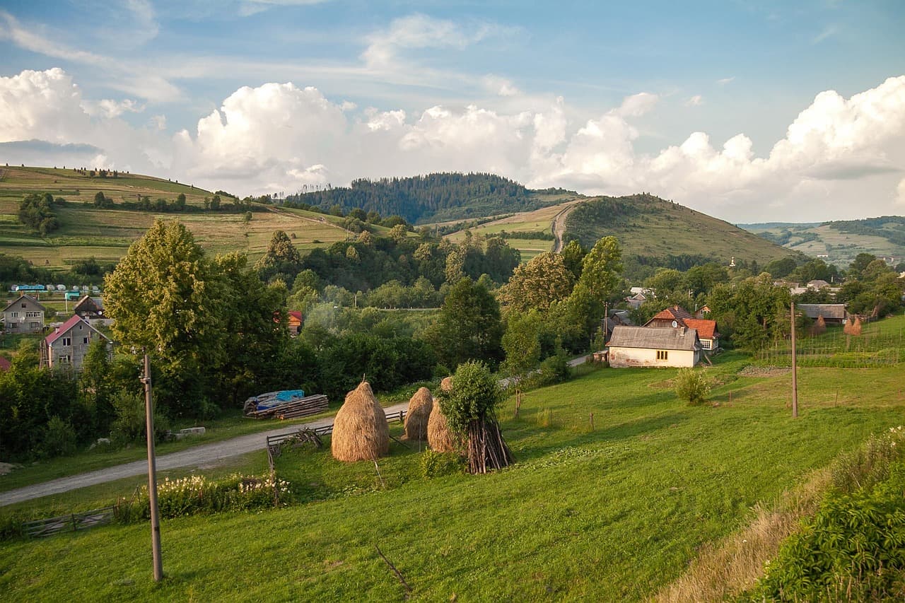 Paisaje de montañas, en el chat de Somotillo