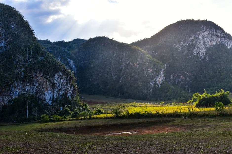 Paisaje rural de Cuba, en el chat de Viñales