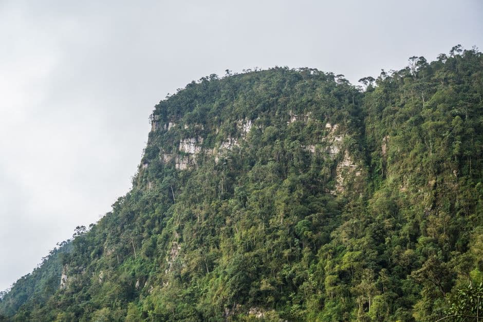 Paisaje de montaña, en el chat de Chocontá