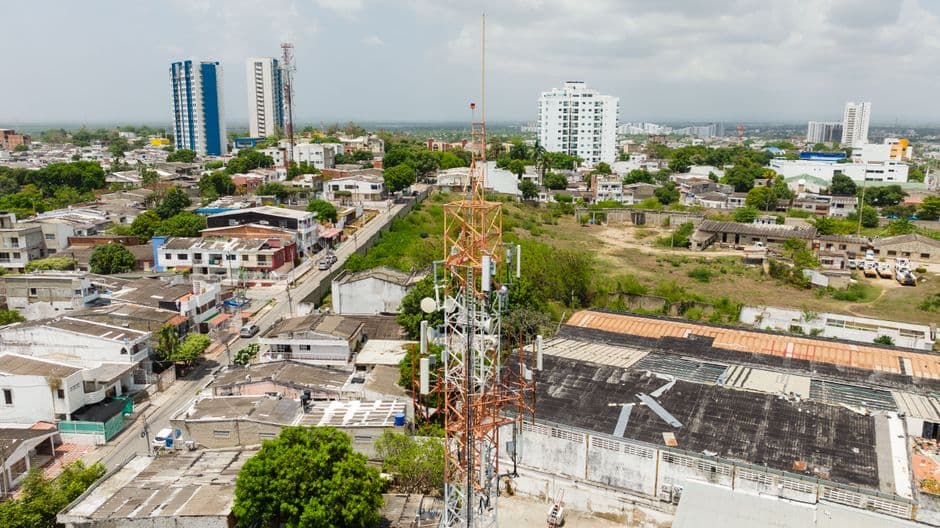 Vista aérea de la ciudad, en el chat de Telica