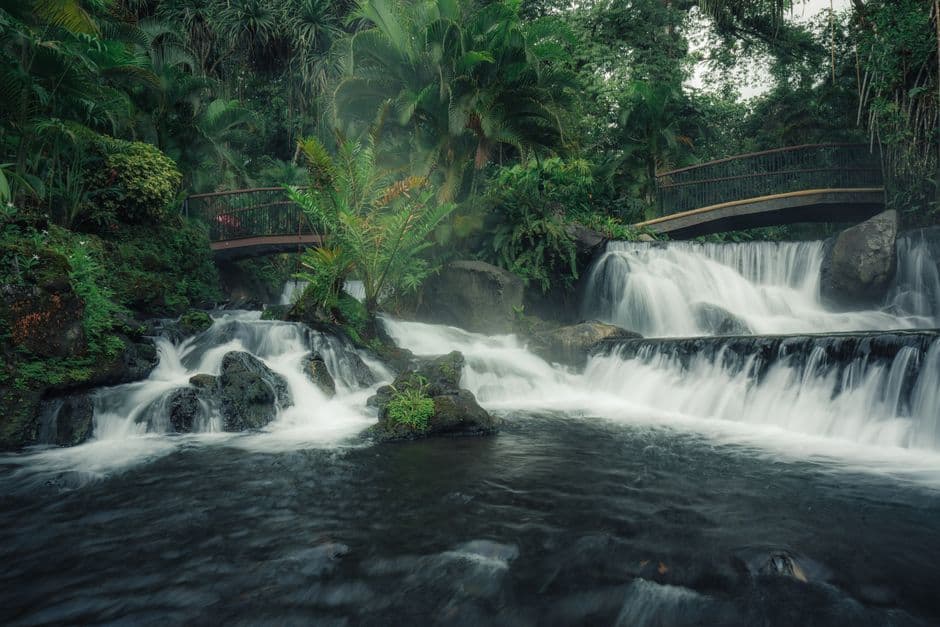 Cascadas de un río en mitad de la selva, en el chat de Tilarán