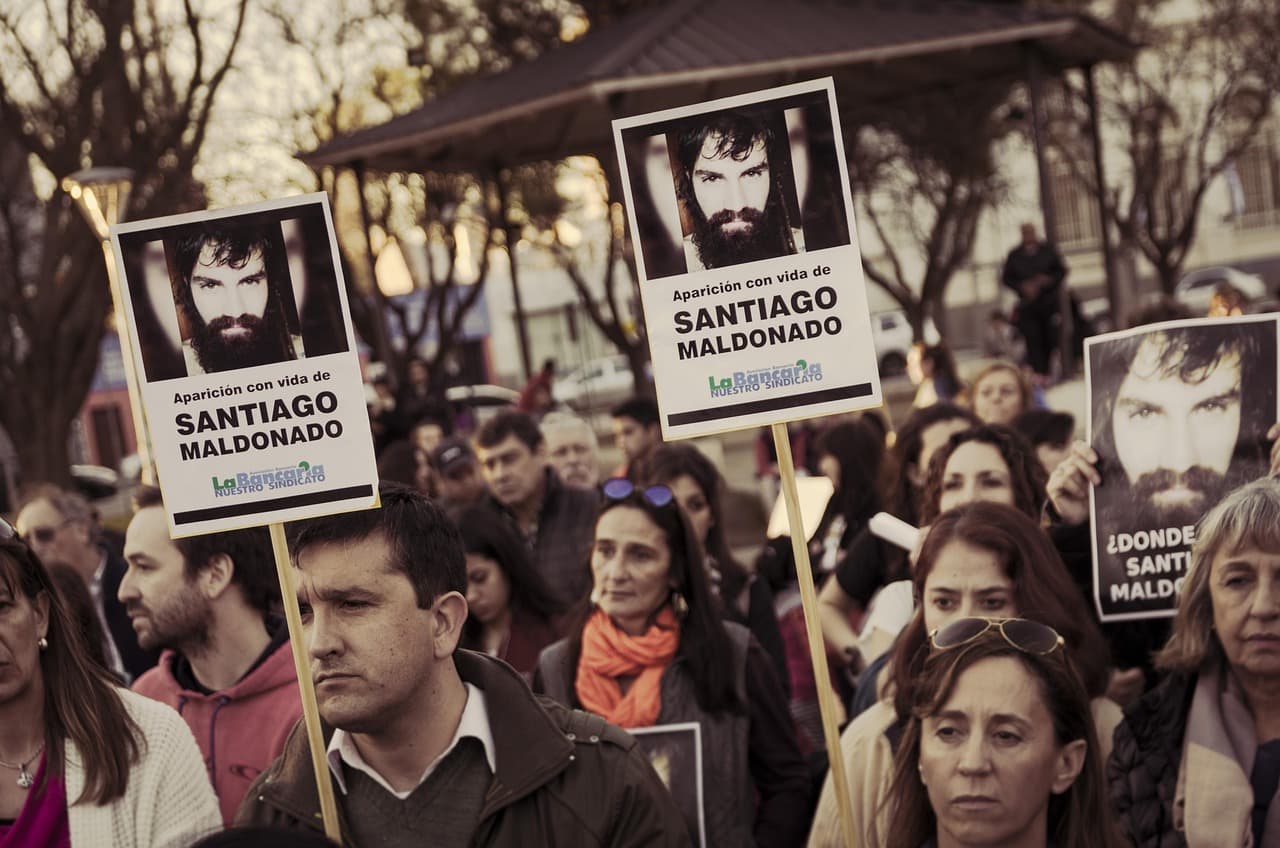 Manifestación de protesta, en el chat de Maldonado