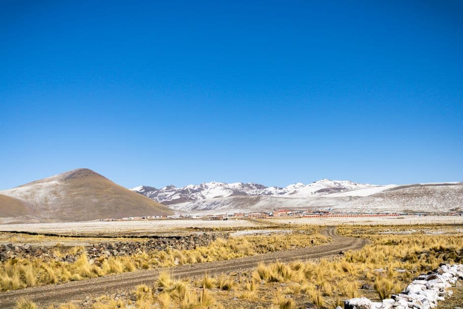 Paisaje andino del departamento de Arequipa, en el chat de Mollendo