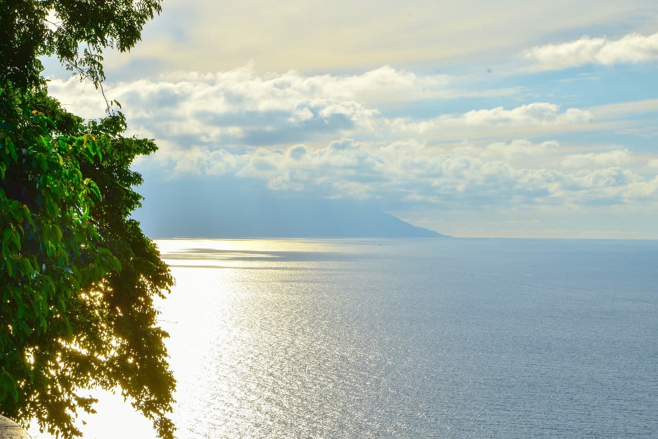 Vista del océano en la costa de México, en el chat de Carrillo Puerto