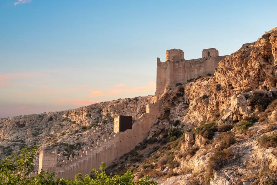 Alcazaba de Almería al atardecer, en la sala de chat de Almería