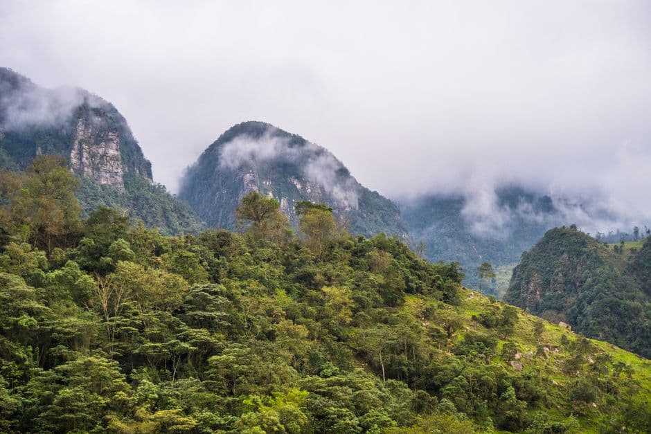 Paisaje de montaña, en el chat de San Estanislao