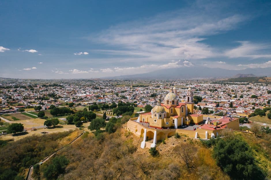 Vista aérea de una ciudad, en el chat de Asunción Ixtaltepec