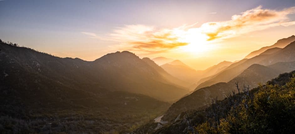 Montañas al amanecer, en el chat de San Gabriel Chilac