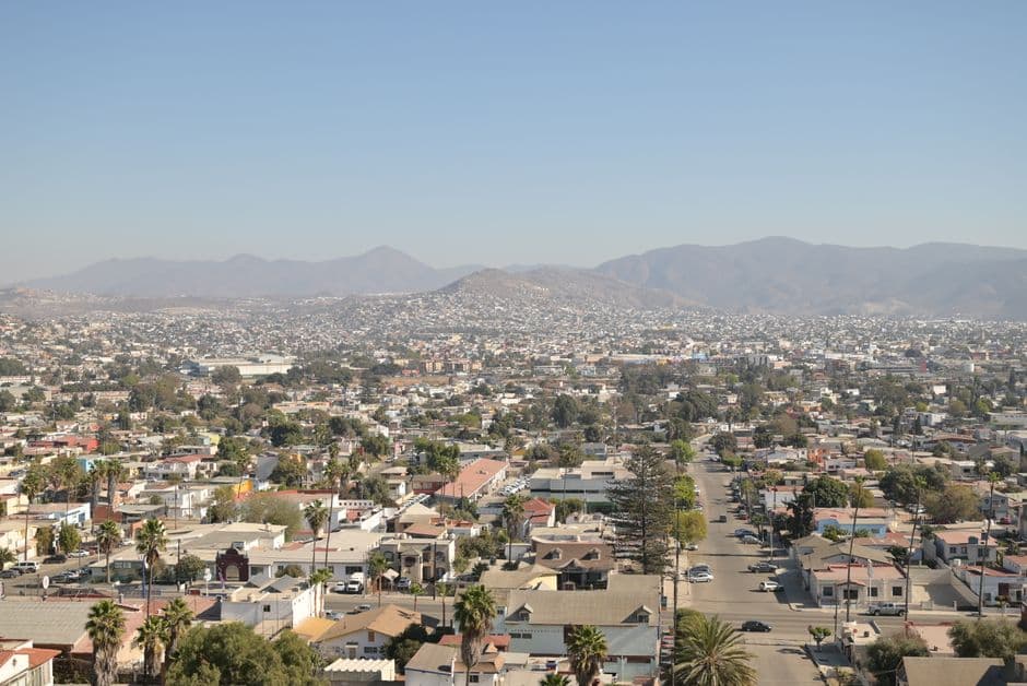 Vista aérea de la ciudad de Tijuana, en la sala de chat de Tijuana