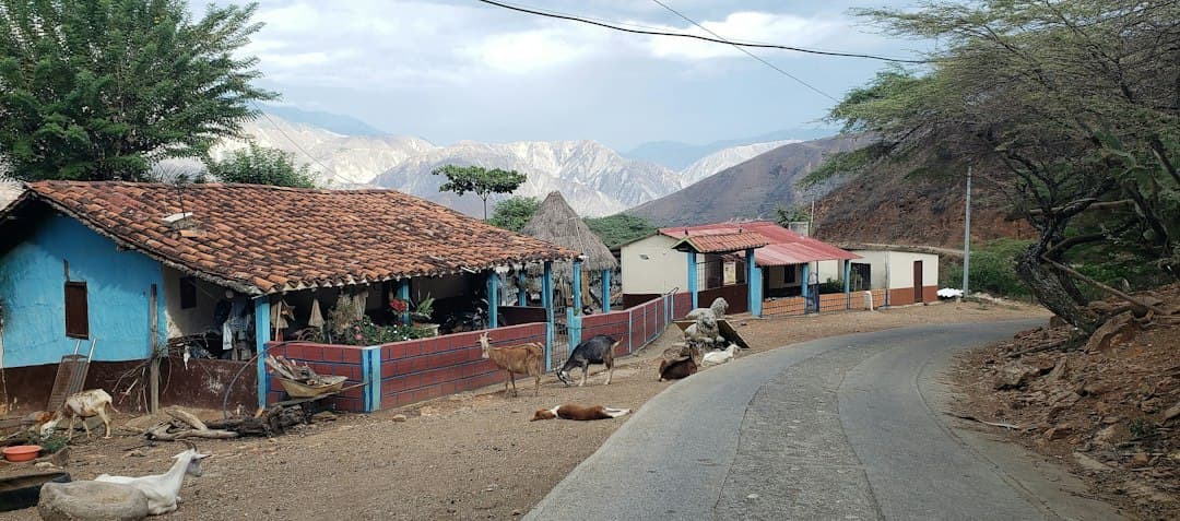 Pequeño pueblo atravesado por una carretera, en el chat de Curití