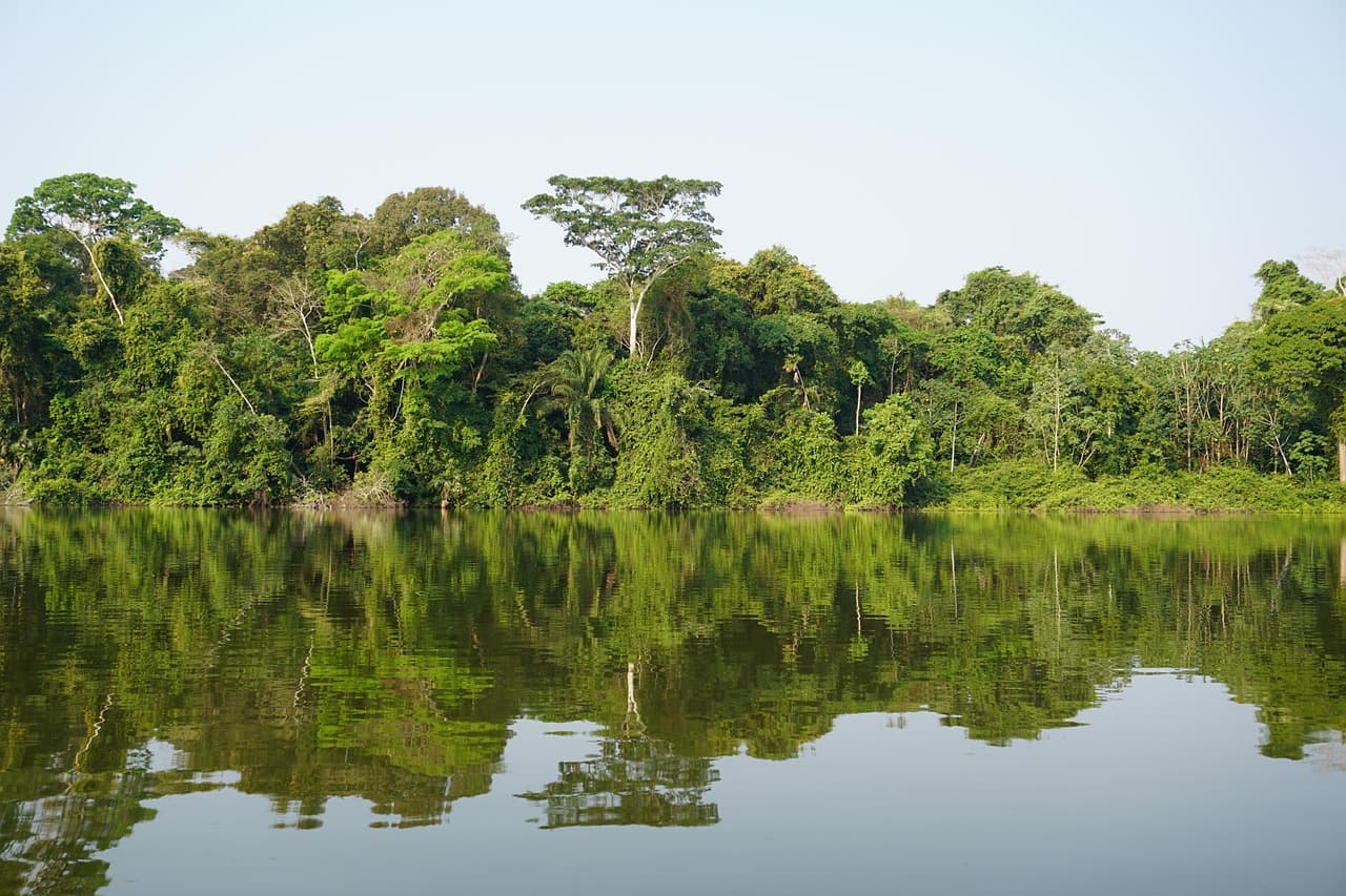 Paisaje natural con un lago, en el chat de Reyes