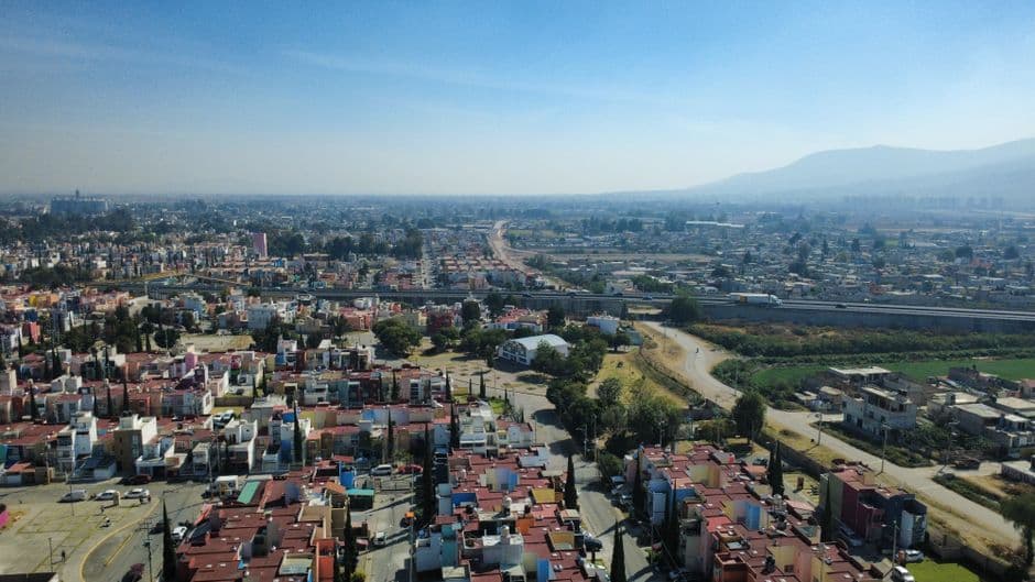 Paisaje urbano mexicano, en la sala de chat de Valle de Chalco Solidaridad